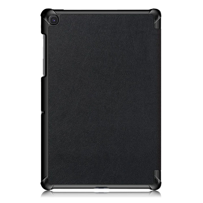 PU Leather Smart Case with Stable Tri-fold Stand Stand for Samsung Galaxy Tab S5e SM-T720/SM-T725 - Black - 5