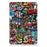 PU Leather Smart Case for Samsung Galaxy Tab S5e SM-T720/SM-T725 Pattern Printing Tri-fold Stand Tablet Cover - Graffiti Pattern - 2