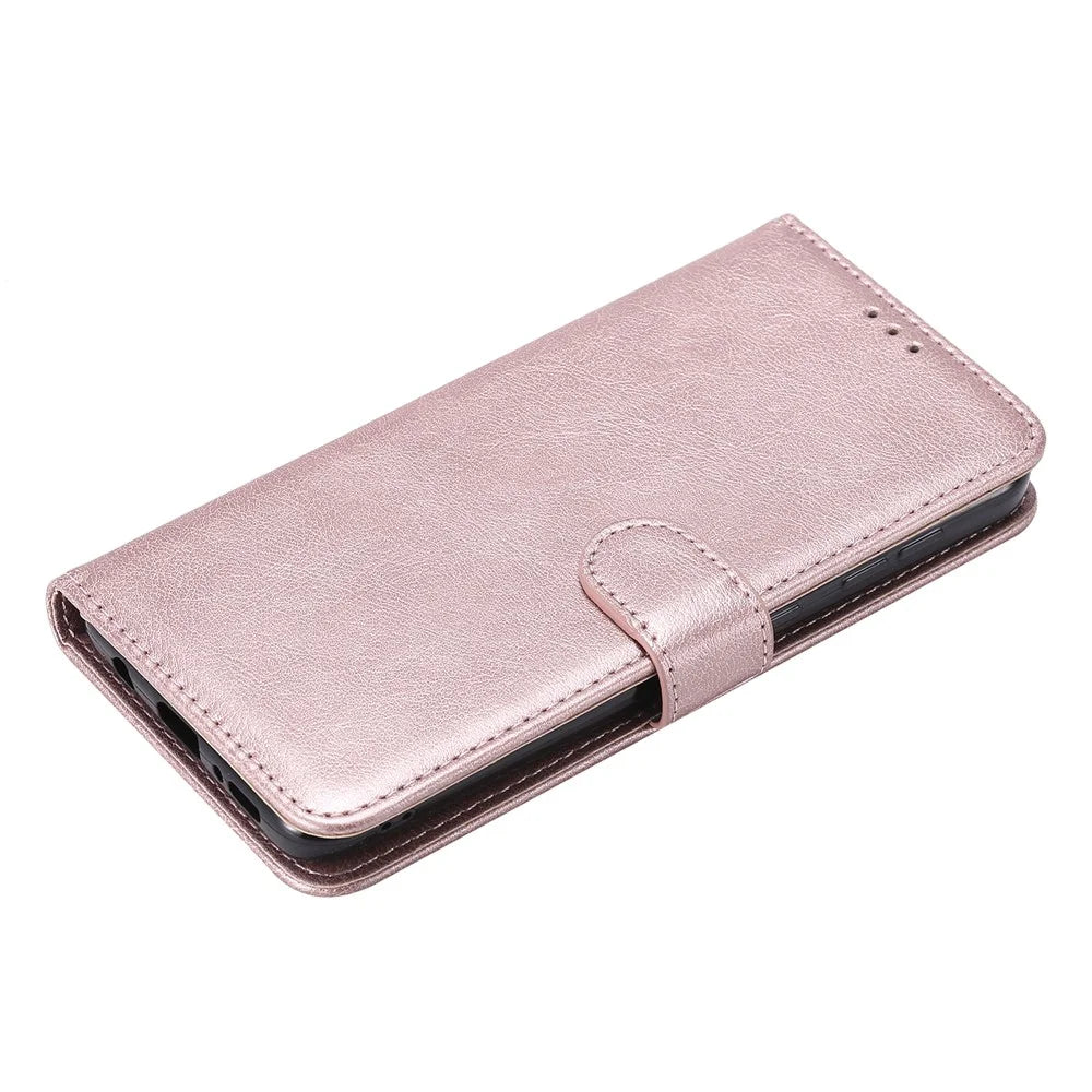 Magnetic KT Leather Series-3 Detachable 2-in-1 Wallet Leather Stand Case for Samsung Galaxy A30 / A20 - Rose Gold - 7