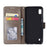 Imprint Flower Leather Wallet Case for Samsung Galaxy A10 - Grey - 3
