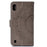 Imprint Flower Leather Wallet Case for Samsung Galaxy A10 - Grey - 4