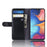 For Samsung Galaxy A20e Phone Cases Genuine Split Leather Wallet Mobile Cover Stand - Black - 6
