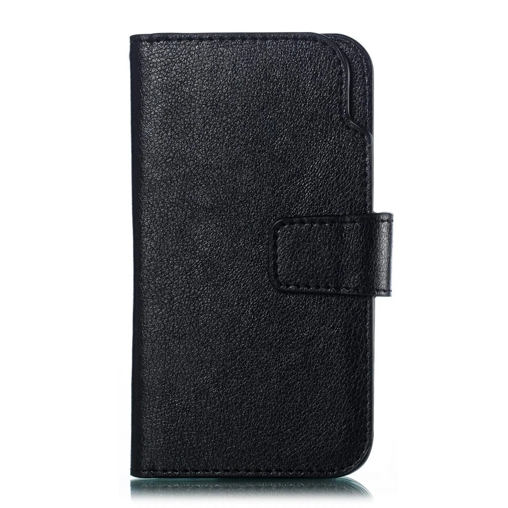 For Samsung Galaxy A40 [9 Card Slots] Crazy Horse Wallet Leather Mobile Case - Black - 4