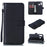 Wallet Stand Leather Case Accessory for Samsung Galaxy A40 - Black - 1