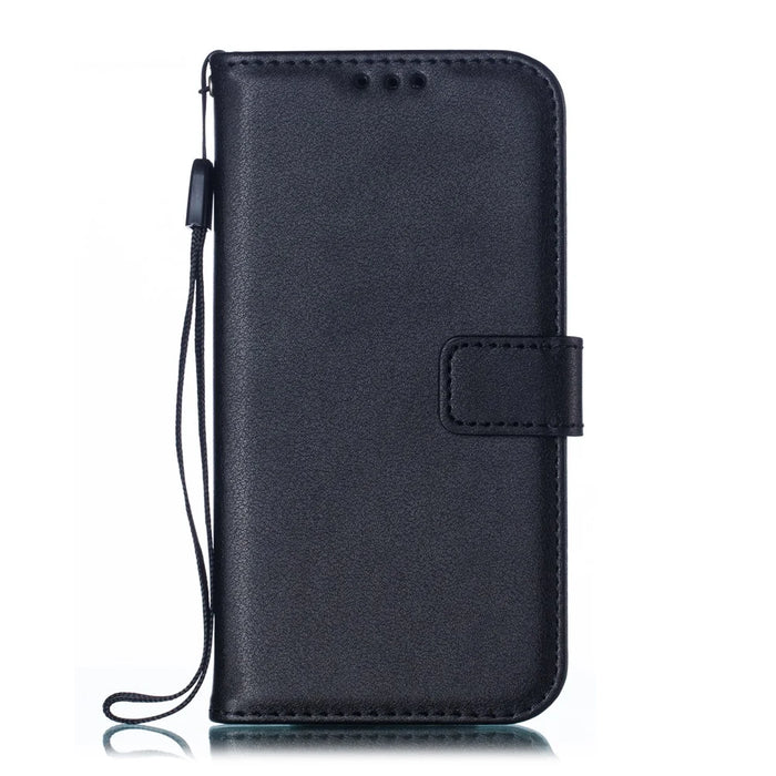 Wallet Stand Leather Case Accessory for Samsung Galaxy A40 - Black - 3