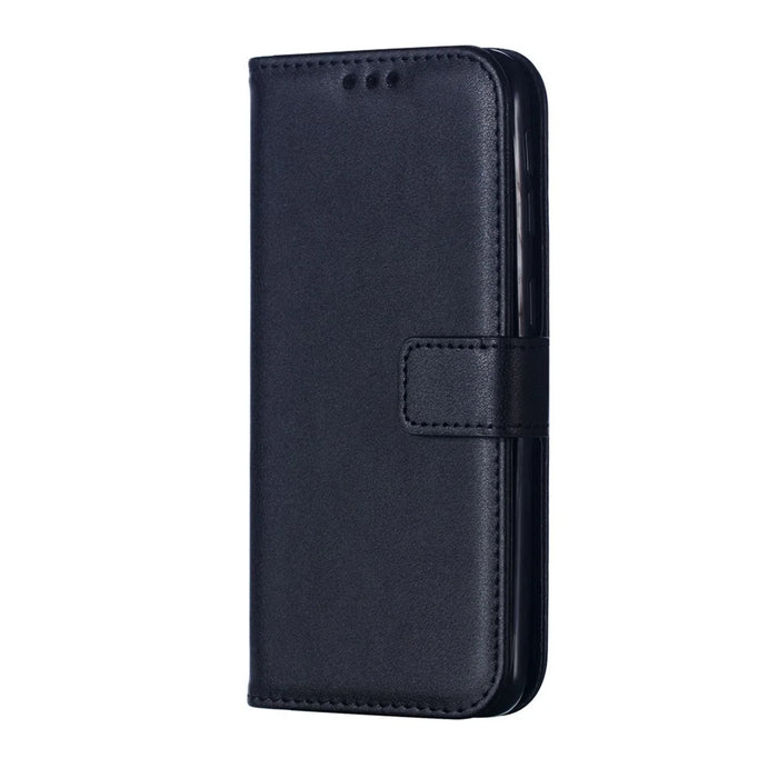 Wallet Stand Leather Case Accessory for Samsung Galaxy A40 - Black - 4