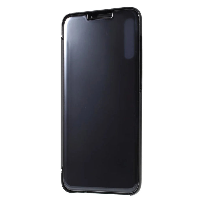 For Samsung Galaxy A70 Flip Leather Cover with Stand Full Body Protective Phone Case - Black - 1