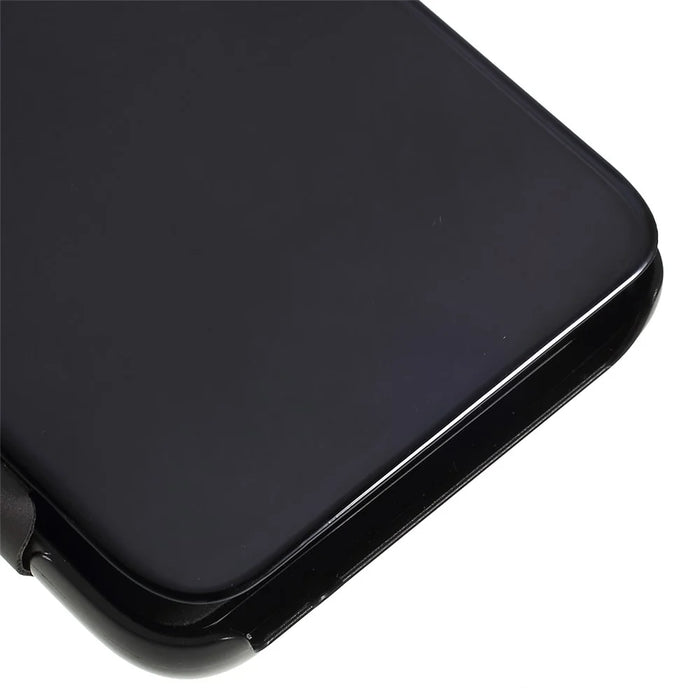For Samsung Galaxy A70 Flip Leather Cover with Stand Full Body Protective Phone Case - Black - 4