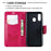 For Samsung Galaxy A40 PU Leather Imprint Butterflies Phone Case - Rose - 6