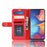 Crazy Horse PU Leather Stand Wallet Flip Case for Samsung Galaxy A20e - Red - 6