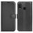 Litchi Texture Wallet Stand Leather Protective Phone Casing for Samsung Galaxy A20e - Black - 1