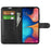Litchi Texture Wallet Stand Leather Protective Phone Casing for Samsung Galaxy A20e - Black - 2