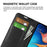 Litchi Texture Wallet Stand Leather Protective Phone Casing for Samsung Galaxy A20e - Black - 7