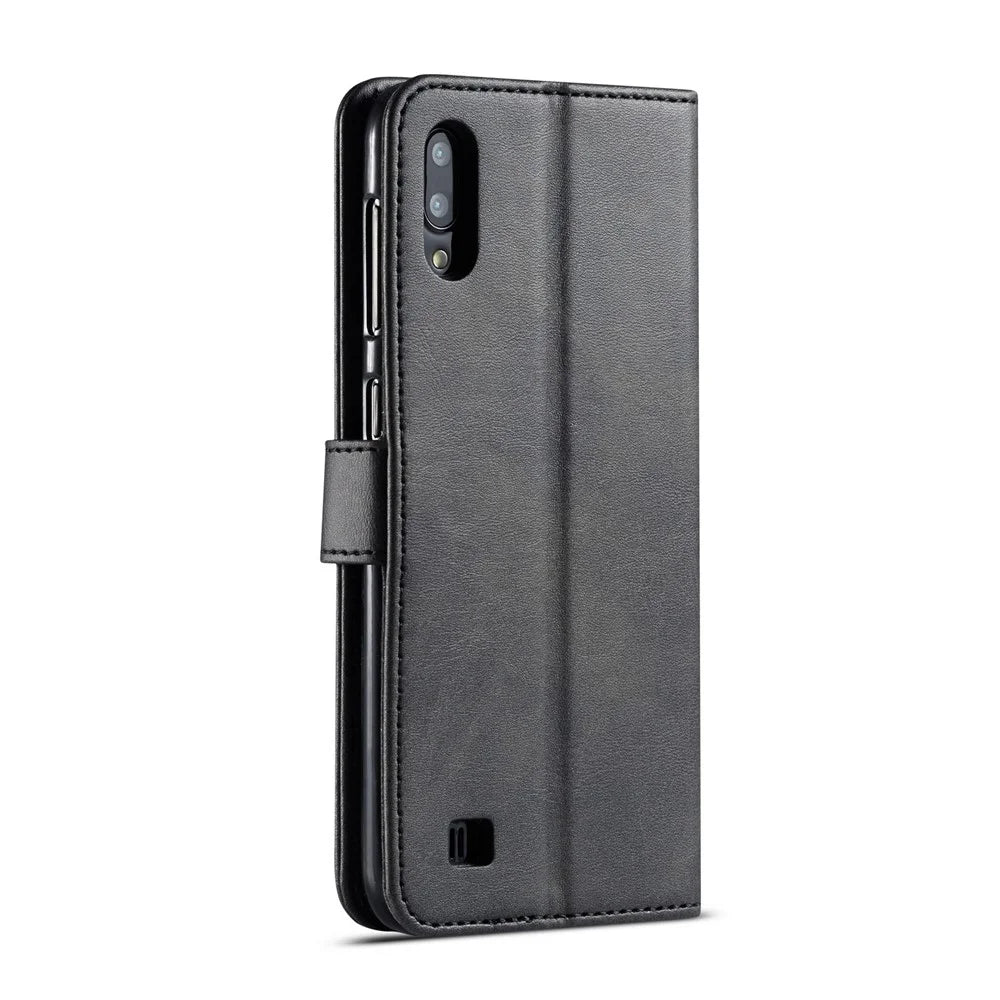 LC.IMEEKE Wallet Leather Stand Case for Samsung Galaxy A10 - Black - 3