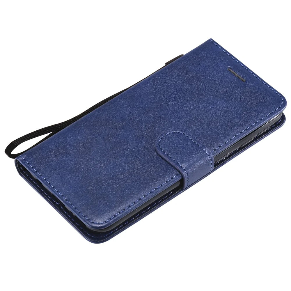 Magnetic Detachable 2-in-1 Wallet Leather Stand Case for Samsung Galaxy A40 - Blue - 5