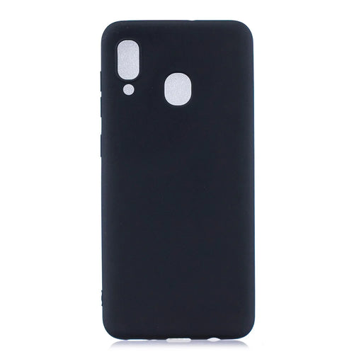 Solid Color Candy TPU Case for Samsung Galaxy A40 - Black - 1