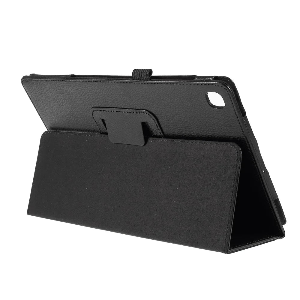 Litchi Texture Leather Stand Tablet Protective Case for Samsung Galaxy Tab S5e SM-T720 - Black - 6