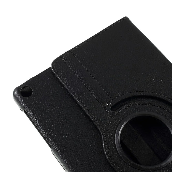 For Samsung Galaxy TAB A 10.1 (2019) SM-T510 / SM-T515 Litchi Texture Leather Tablet Cover with 360-Degree Rotation Multi-Angle Supporting - Black - 4