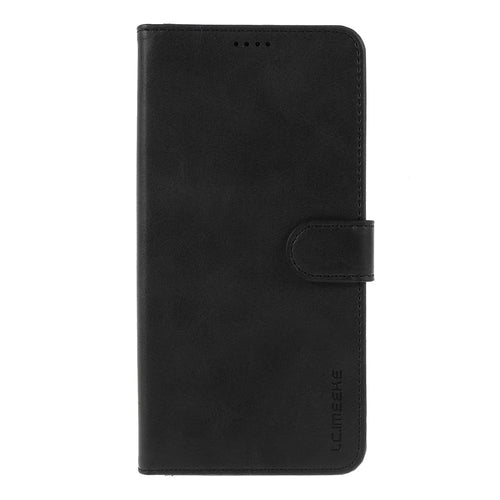 LC.IMEEKE Leather Wallet Casing for Samsung Galaxy S10 5G - Black - 1