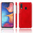 Crazy Horse PU Leather Coated Plastic Case for Samsung Galaxy A20e - Red - 1