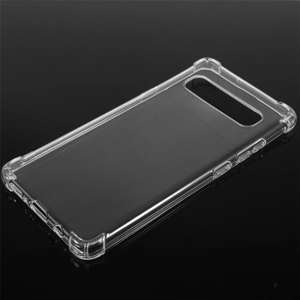 Shock Absorption Clear TPU Phone Shell for Samsung Galaxy S10 5G - Transparent - 1