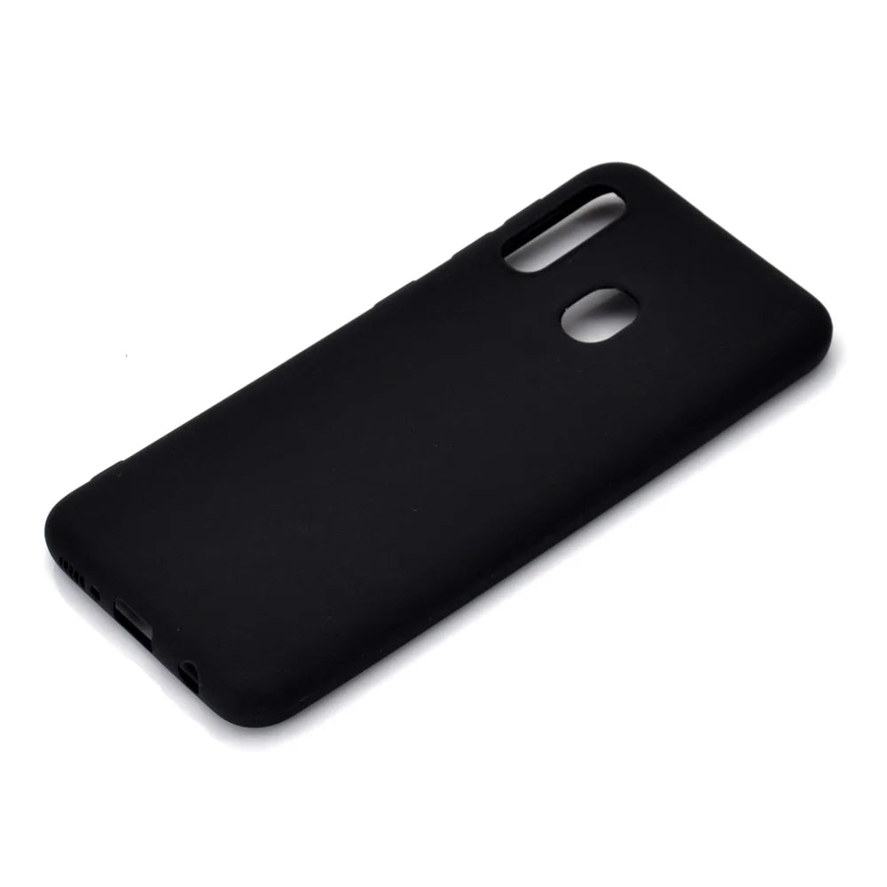 Soft Frosted TPU Case for Samsung Galaxy A20e - Black - 3