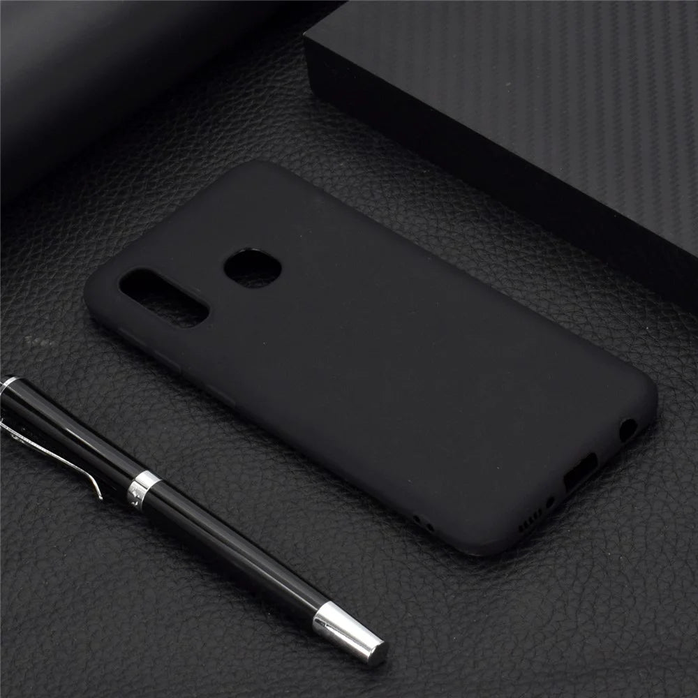 Soft Frosted TPU Case for Samsung Galaxy A20e - Black - 6