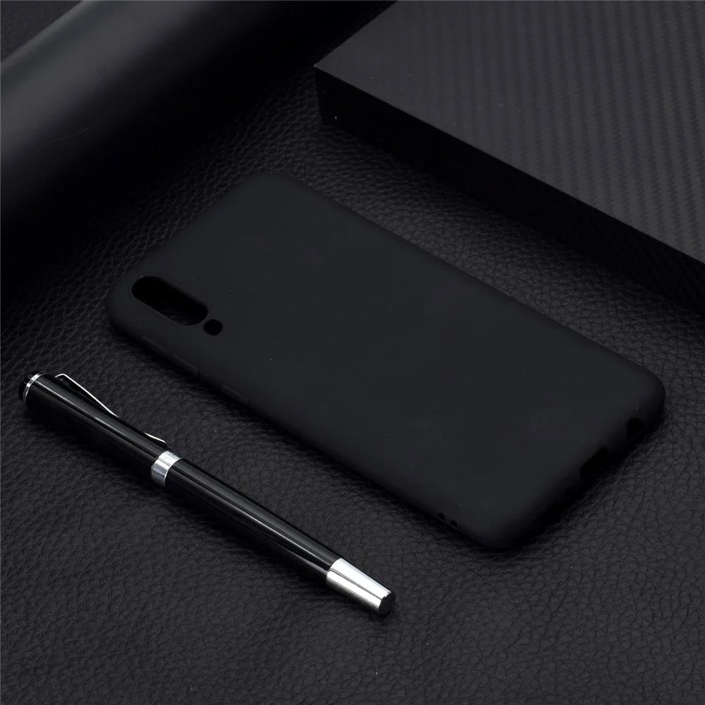 Soft Frosted TPU Case for Samsung Galaxy A70 - Black - 6