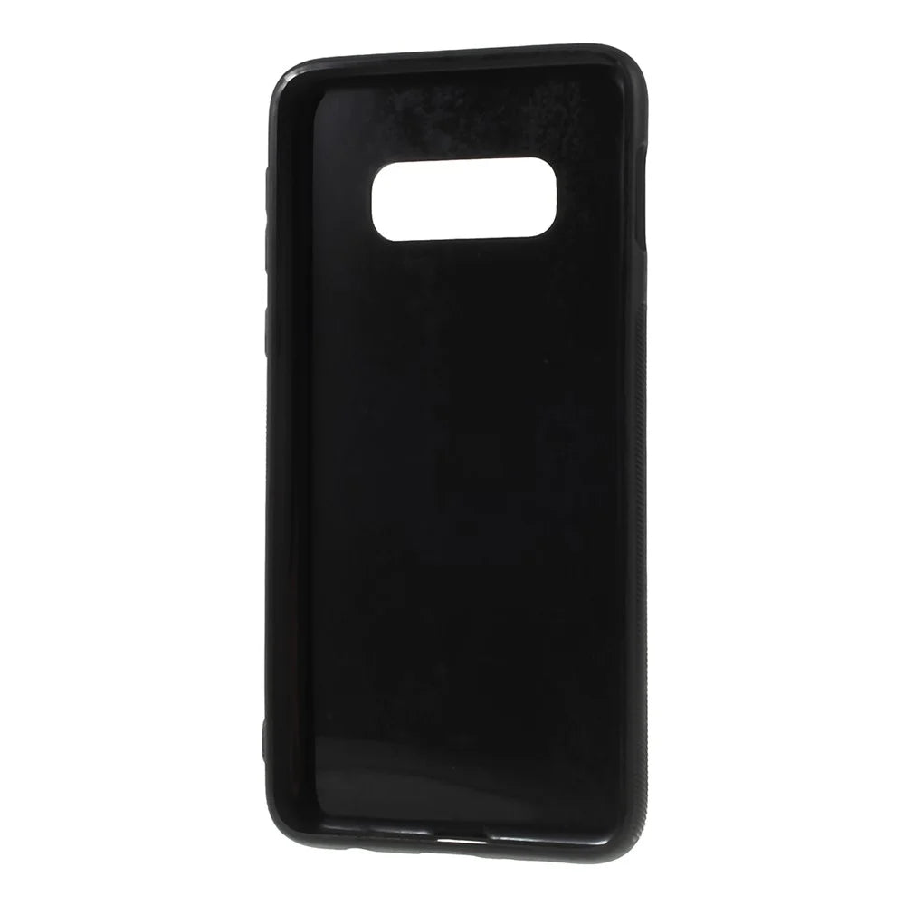 Carbon Fiber TPU Phone Casing Shell for Samsung Galaxy S10e - Black - 3