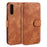 DG.MING Retro Style Wallet Leather Stand Case for Samsung Galaxy A50/A50s/A30s - Brown - 1