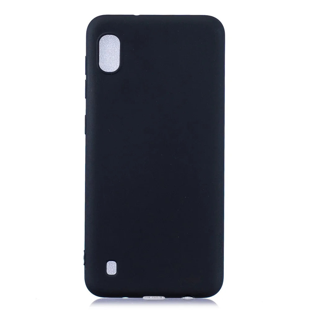 Solid Color Candy TPU Case for Samsung Galaxy A10 - Black - 1
