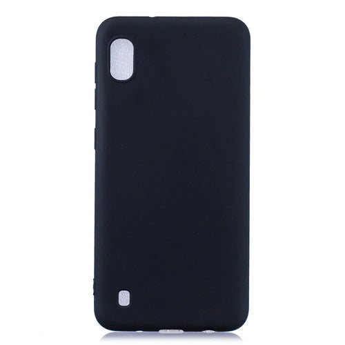 Solid Color Candy TPU Case for Samsung Galaxy A10 - Black - 1