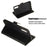 Solid Color Leather Wallet Stand Phone Case Cover for Samsung Galaxy A70 - Black - 7