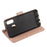 Solid Color Leather Wallet Stand Phone Case Cover for Samsung Galaxy A40 - Light Pink - 6