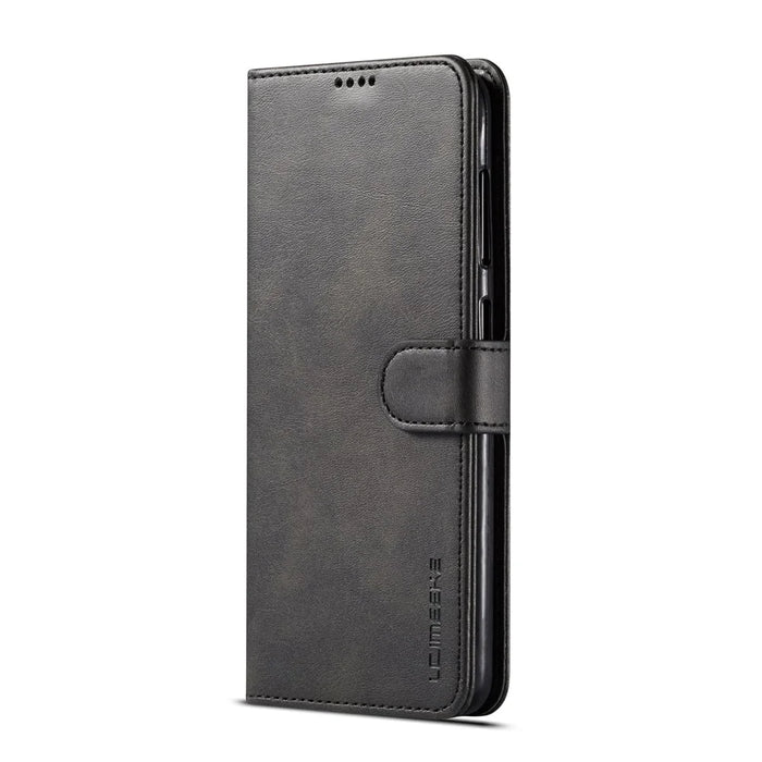 LC.IMEEKE Leather Wallet Case for Samsung Galaxy A30/A20 - Black - 2