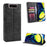 Auto-absorbed Vintage Style PU Leather Wallet Case for Samsung Galaxy A80 / A90 - Black - 1