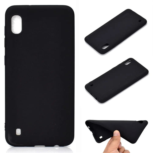Soft Frosted TPU Phone Case for Samsung Galaxy A10 - Black - 1