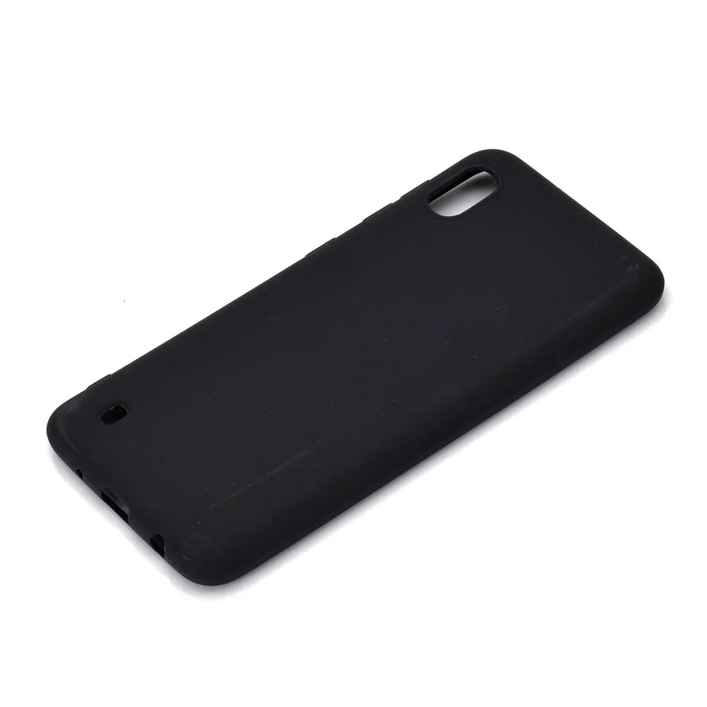 Soft Frosted TPU Phone Case for Samsung Galaxy A10 - Black - 3
