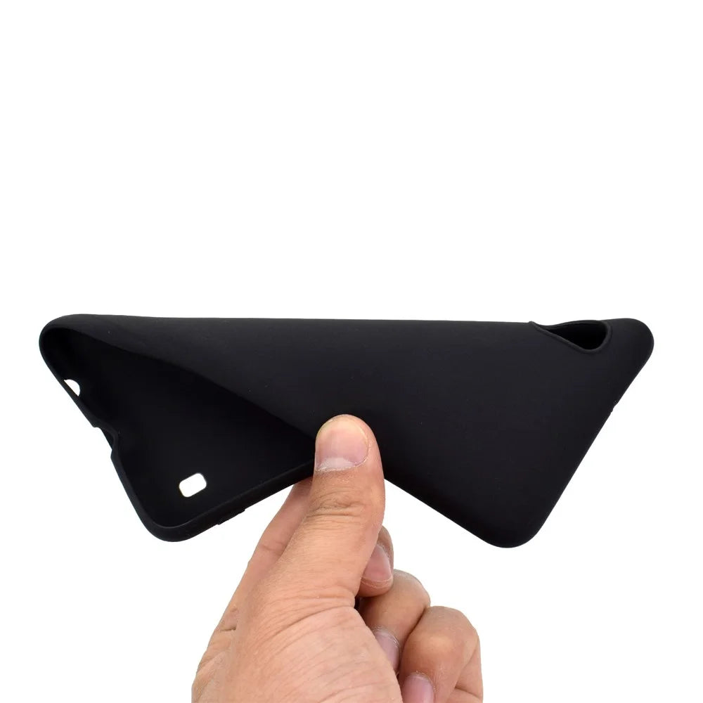 Soft Frosted TPU Phone Case for Samsung Galaxy A10 - Black - 5