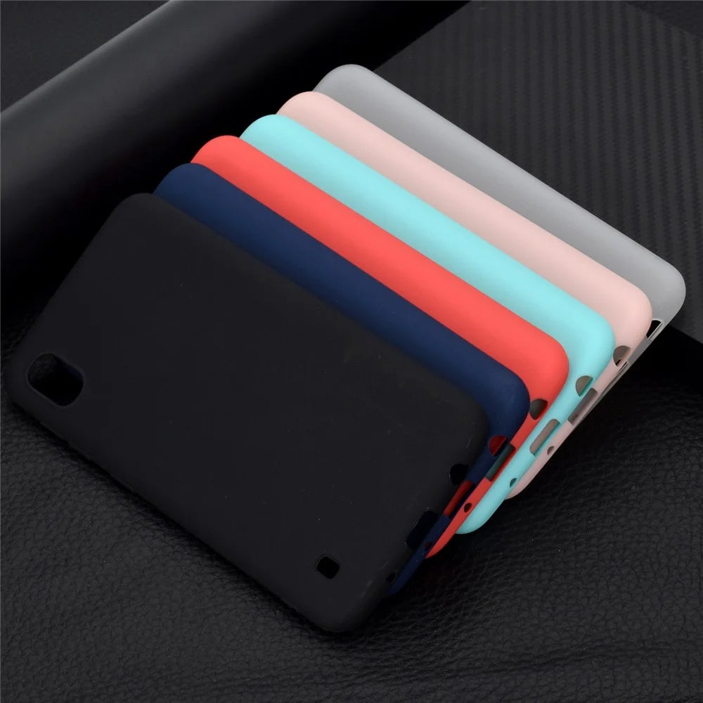 Soft Frosted TPU Phone Case for Samsung Galaxy A10 - Black - 7