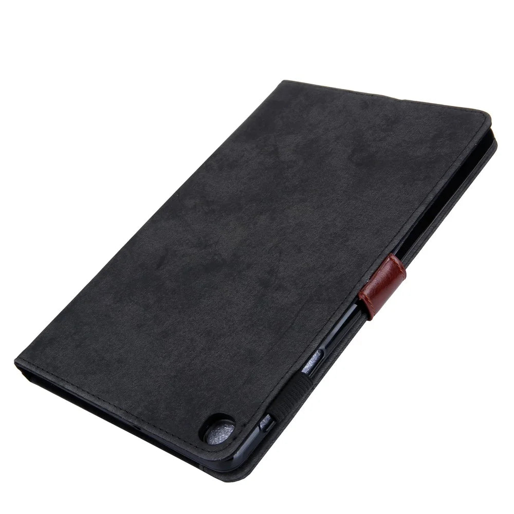 Business Style Auto Wake & Sleep Leather Case with Card Storage for Samsung Galaxy TAB A 10.1 (2019) SM-T510/SM-T515 - Black - 4