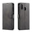 LC.IMEEKE Leather Wallet Case for Samsung Galaxy A40 - Black - 1