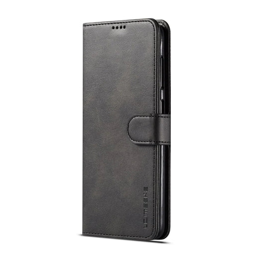 LC.IMEEKE Leather Wallet Case for Samsung Galaxy A40 - Black - 2