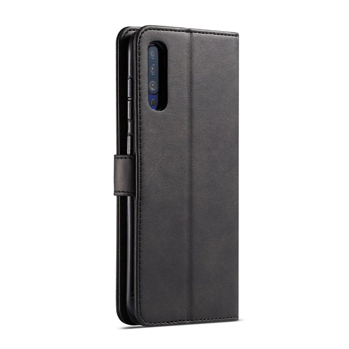 LC.IMEEKE Leather Wallet Case for Samsung Galaxy A50/A50s/A30s - Black - 3