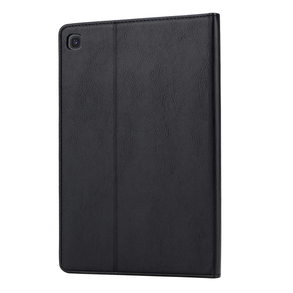 PU Leather Protection Flip Stand Shell for Samsung Galaxy Tab A 10.1 (2019) SM-T515 - Black - 3