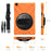 360° Swivel PC + Silicone Combo Kickstand Shell with Shoulder Strap for Samsung Galaxy Tab A 10.1 (2019) SM-T515 - Orange - 2