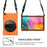 360° Swivel PC + Silicone Combo Kickstand Shell with Shoulder Strap for Samsung Galaxy Tab A 10.1 (2019) SM-T515 - Orange - 3