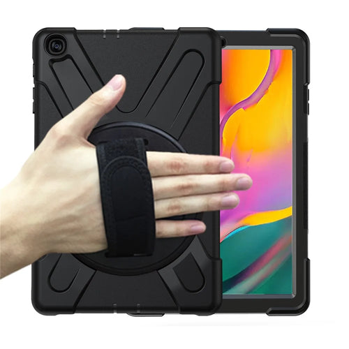 [X-Shape] PC + Silicone Combo Tablet Case for Samsung Galaxy Tab A 10.1 (2019) SM-T515 - Black - 1