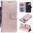 Imprint Mandala Flower Stand Wallet Leather Case for Samsung Galaxy A40 - Rose Gold - 1