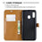 Jeans Cloth Leather Wallet Case for Samsung Galaxy A20e - Black - 6